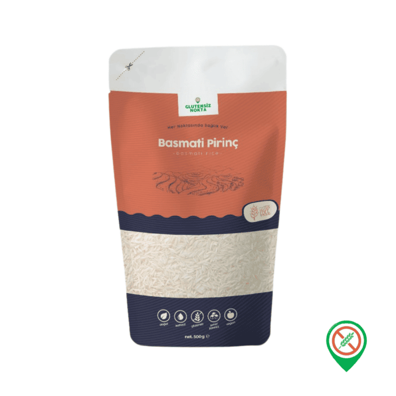 Glutensiz Nokta Basmati Pirinç 500 gr Glutensiz Nokta